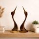 Handcrafted Wood Long Beak Bird Figurine